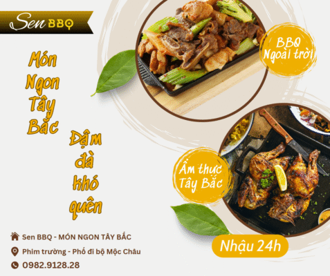 sen bbq nhà hàng ngon mộc châu