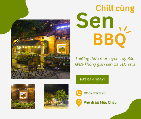 sen bbq nhà hàng ngon mộc châu